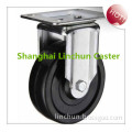 American Type Hard Rubber Fixed Industrial Rubber Caster Wheel